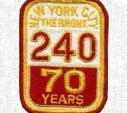 70th Anniversary Patch